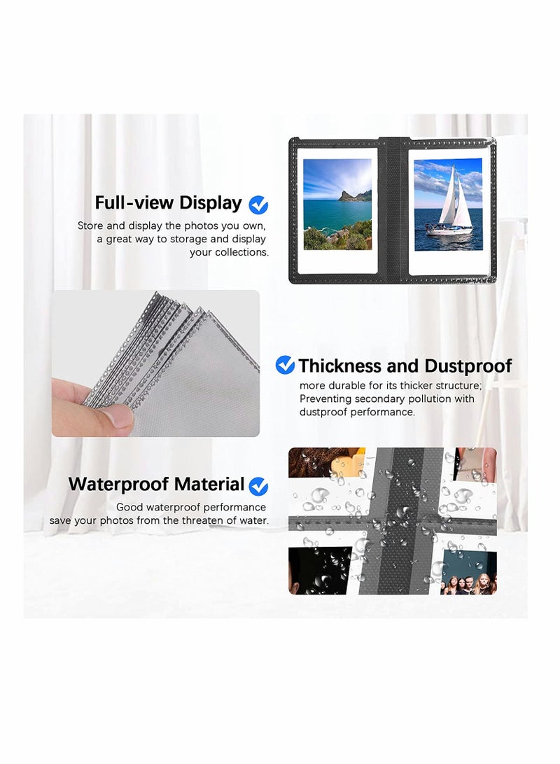 Blue Photo Album with 432 Pockets for Fujifilm Instax Mini and Polaroid Cameras Instant Film Storage - Image 4