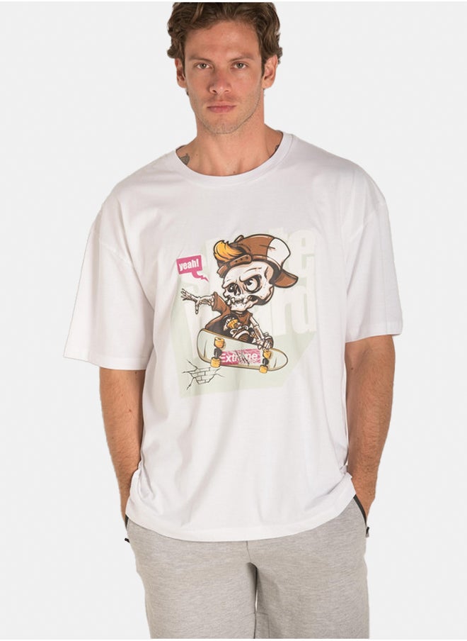 Marco Bergamo - WHITE SKETETON SURF T-SHIRT - Image 1