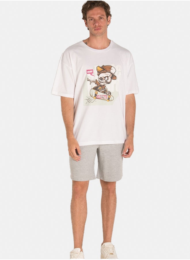 Marco Bergamo - WHITE SKETETON SURF T-SHIRT - Image 1