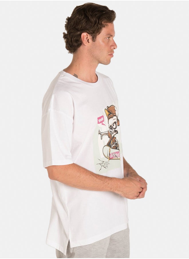 Marco Bergamo - WHITE SKETETON SURF T-SHIRT - Image 1