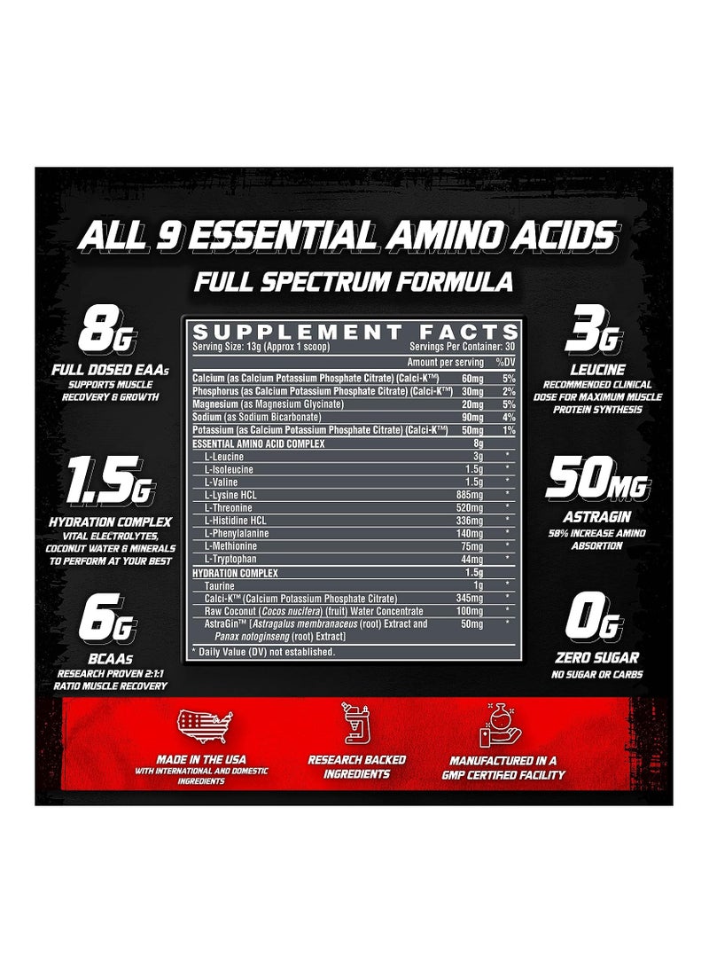 Nutrex Research - EAA+ Hydration 30 Serving Blood Orange 390g - Image 1