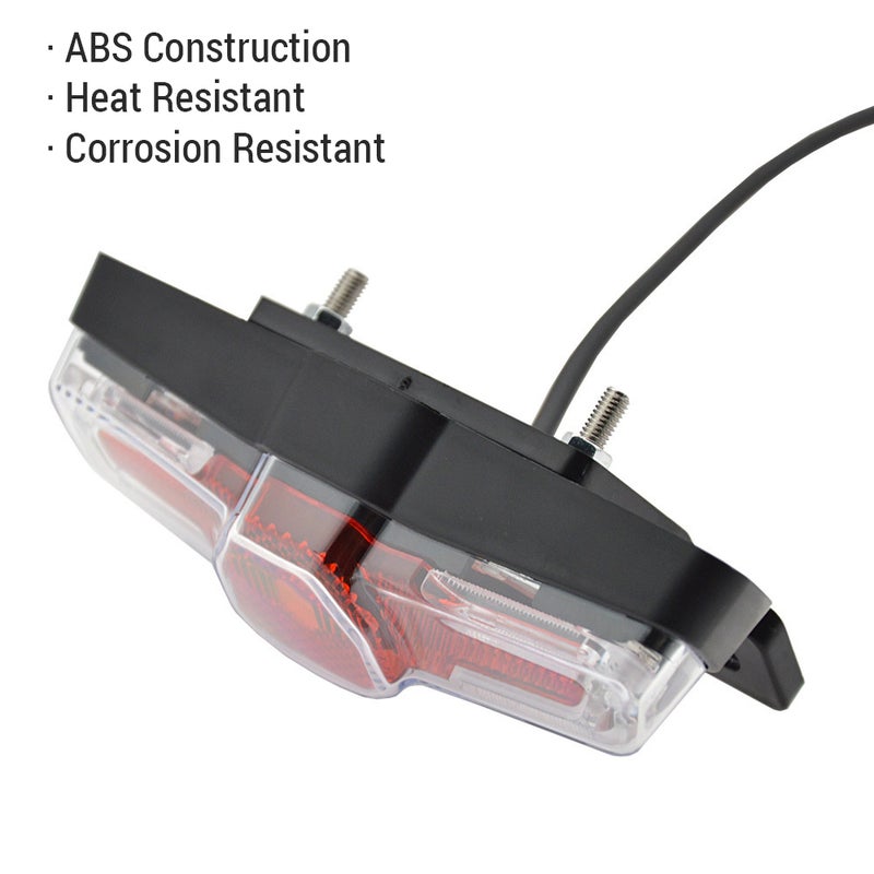 Bicycle Headlight and Tail Light Set Ebike Turn Signals Front and Back Light Electric Bike Light Horn Kits with Switch 24-48V - Image 3