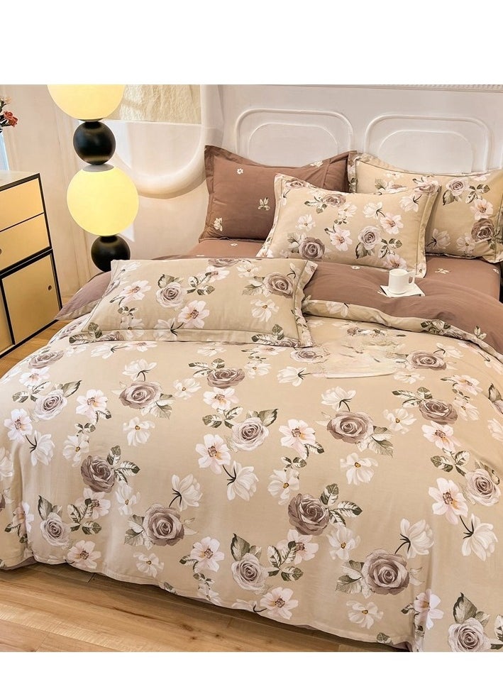 Generic Bed Sheet Style — French High-End 60 Thread Pure Cotton Embroidered Bedding Four Piece Set  - Image 1