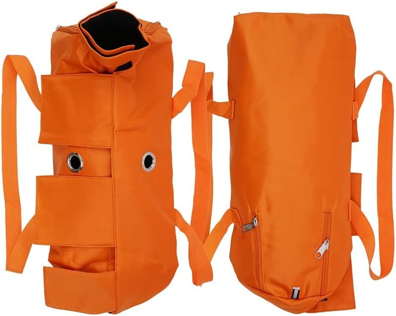 Luckam Cat Nail Trimming Restraint Bag - Anti-Scratching Grooming Bag for Medical Examination (Orange-M) - Essential Tool for Claw Care - Image 2