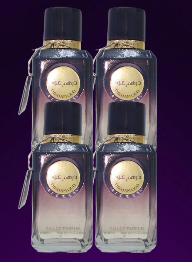 Dirham 4 Pieces Dirham Oud Perfume 100 Ml EDP - Image 1