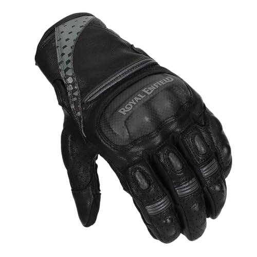 Royal Enfield VAMOS V2 RIDING GLOVES BLACK L 22CM | CE Protection | Material: LEATHER - Image 2