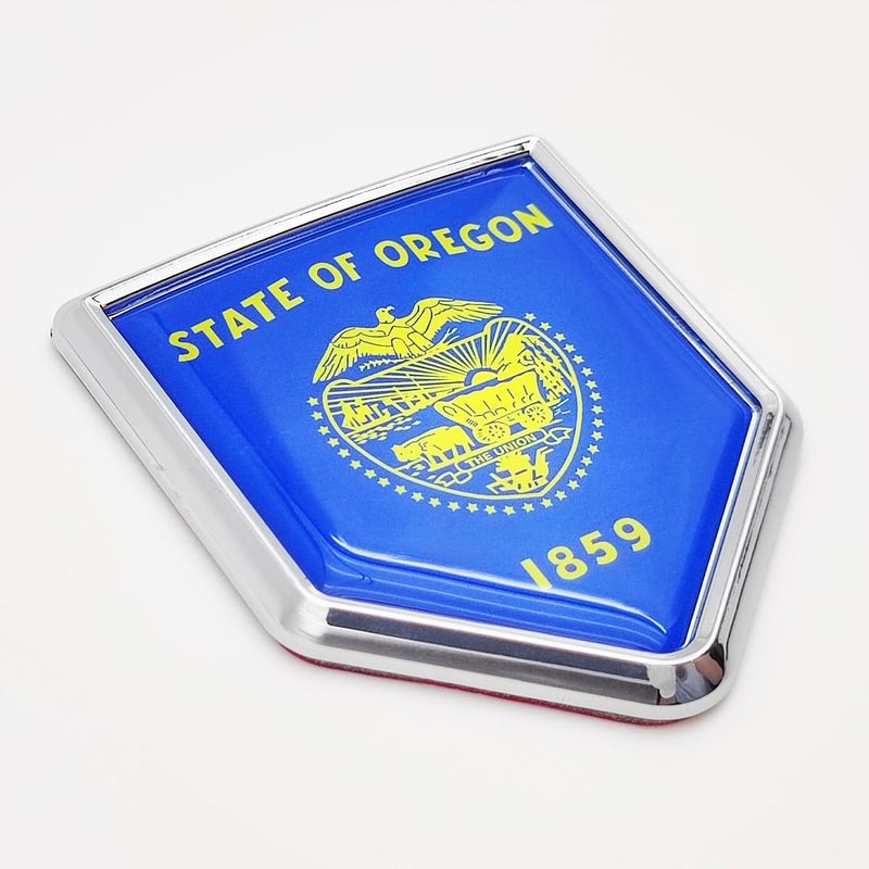 Overdecor 2 Pack Oregon Flag Decal Sticker Emblem Flags for Bumper - Image 1