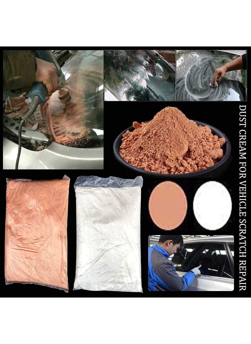DIY Crafts - DIY Crafts 800 Grm, Off White, Composite Polishing Tero Cerium Oxide Powder Office Ceramic Tiles Windows Mirror Home Office Window Balcony Look Old Glass Cleaning Powder (800 Grm, Off White) - Image 1
