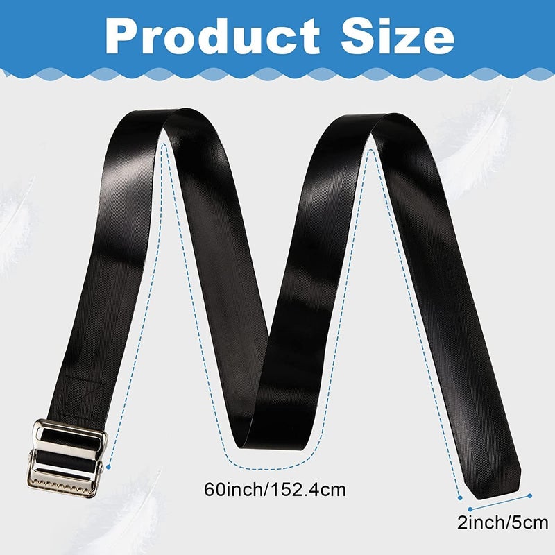 Iywish Vinyl Gait Belt Transfer for 60 Inch Assist Device Safety Occupational Physical Therapy Gate with Metal Buckle Handles Elderly Pediatric Caregiver Nurse Therapist Transfer Gait Belt Standing Aid - Image 3