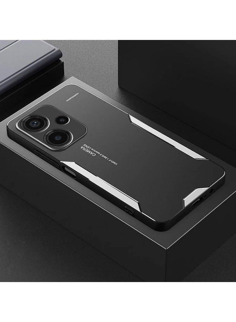 general Case Compatible with Redmi Note 13 Pro Plus, [Heavy Duty] Armor Aluminum Metal Shockproof Bumper Case, Soft Silicone Military Hybrid Hard Cover for Redmi Note 13 Pro+ - Image 1