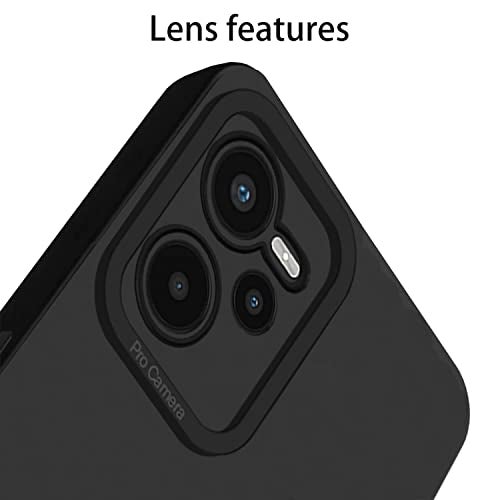 Pikkme Back Cover for Realme C35 | Slim Soft Matte Silicone Cover with Camera Protection & Shockproof Bumper Case (Black) - Image 5