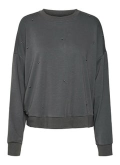 VERO MODA Vmtrina Stud Ls Sweatshirt Jrs Vip 