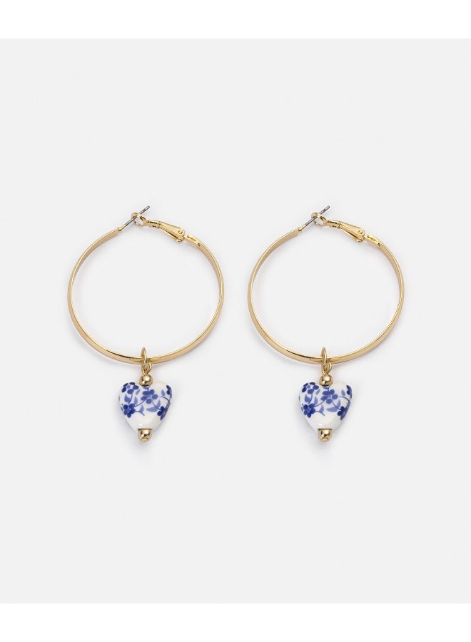 Ipekyol Heart Hoop Earrings  - Image 3