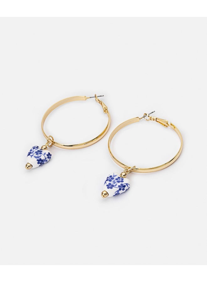Ipekyol Heart Hoop Earrings  - Image 1