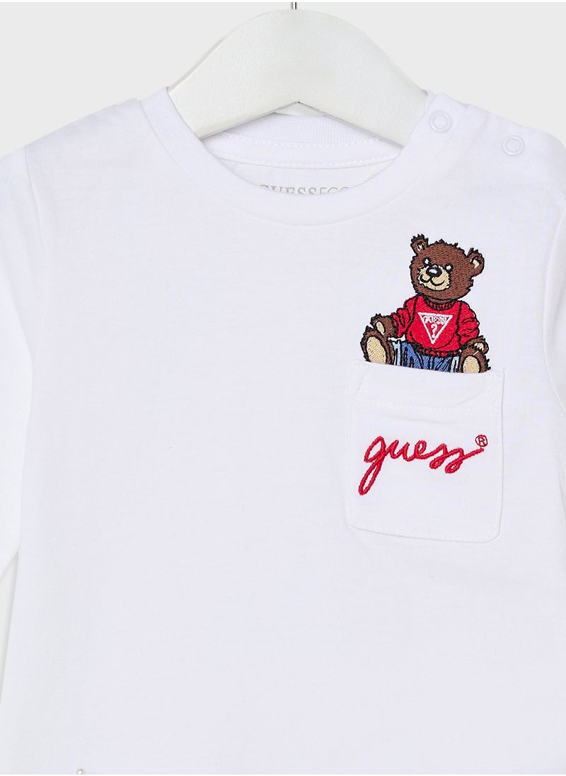 GUESS - Kids Logo Detail Long Sleeve T-Shirt - Image 1