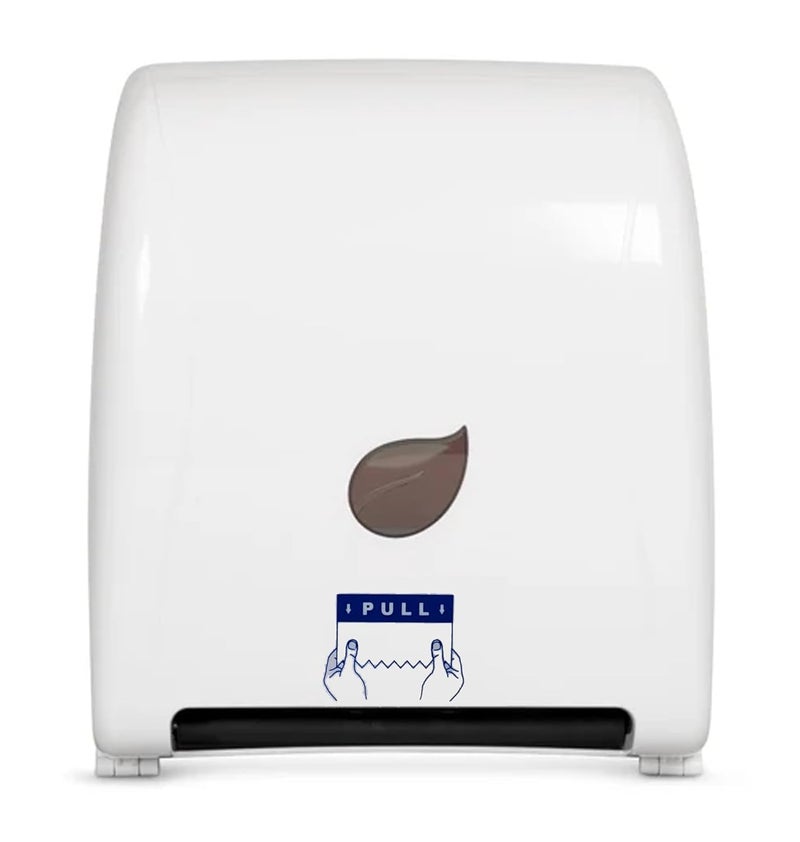 Dhwani Enterprise Dhwani Entrprise Plastic Auto Cut HRT Roll Dispenser for Home Hotel Shopping Mall Hospitals White ABS Plastic  - Image 2