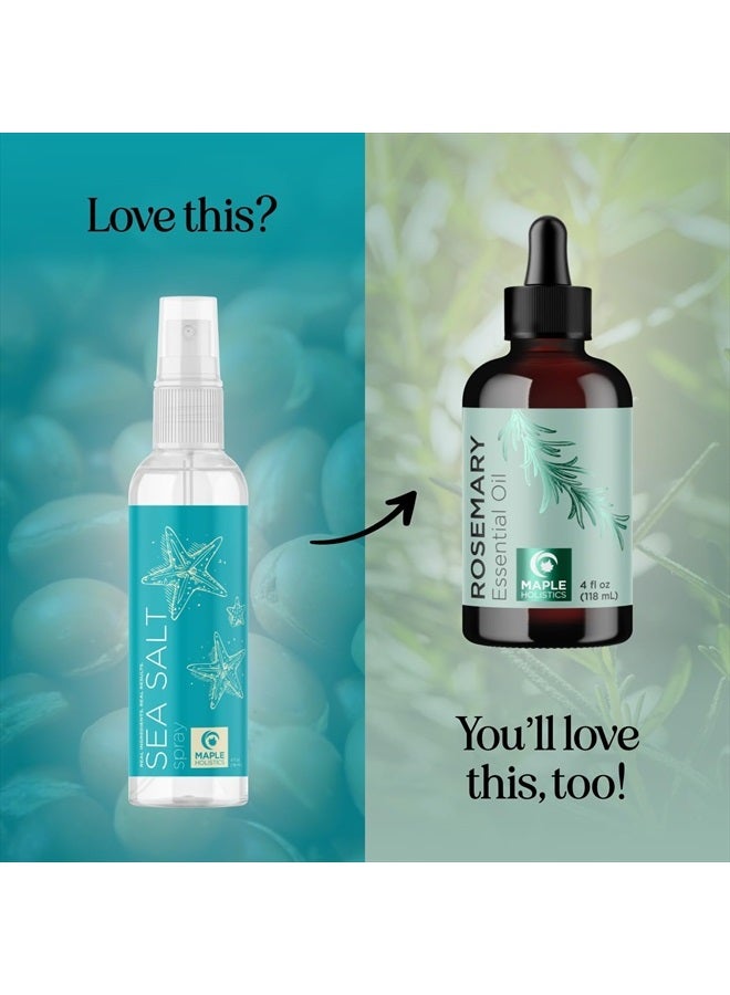 Maple Holistics Volumizing Sea Salt Spray for Hair - Texturizing Beach Waves Spray & Hair Mist Curl Activator - Non Sticky Styling Beach Hair Spray for Men and Women with Nourishing Argan Oil and Sea Kelp Extract - Image 5