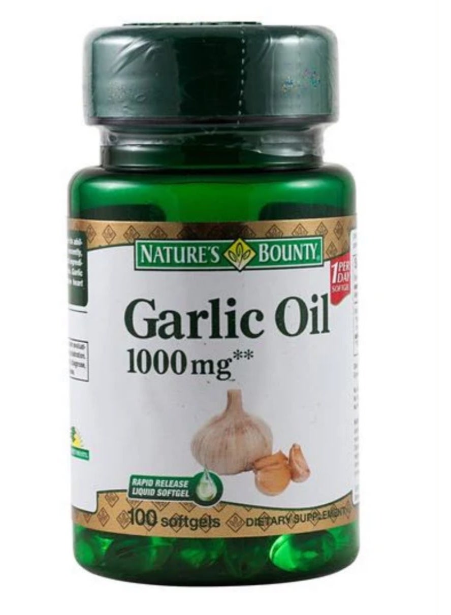 NATURE'S BOUNTY Garlic Oil 1000mg - 100 Softgels