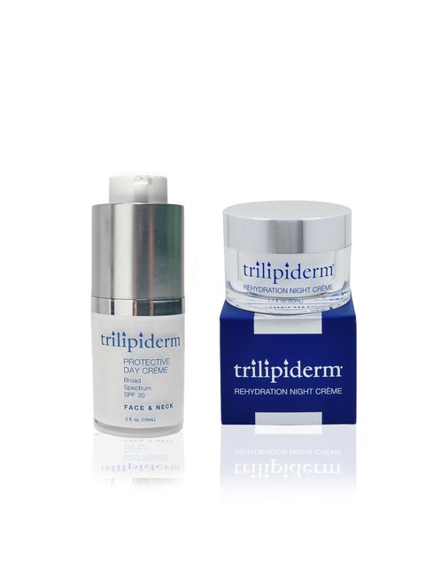 Trilipiderm Rehydration Night Crme 5oz  Protective Day Crme Broad Spectrum SPF 30 5oz TravelTrial Size Transformative moisturerich crme with hyaluronic acid and Retinol