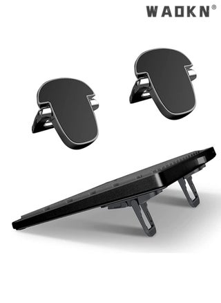 Mini Foldable Computer Keyboard Stand Riser, Self-Adhesive Portable Invisible Keyboard Riser Feet, Aluminum Ergonomic Laptop Desktop Stand, Stable for Most Keyboards Laptop, Black - 2Pcs - pzsku/Z571D5C7D4209676868C3Z/45/_/1741769255/850526d5-e445-4b14-9684-ff9ef7597c07