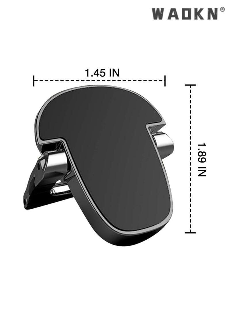 Mini Foldable Computer Keyboard Stand Riser, Self-Adhesive Portable Invisible Keyboard Riser Feet, Aluminum Ergonomic Laptop Desktop Stand, Stable for Most Keyboards Laptop, Black - 2Pcs