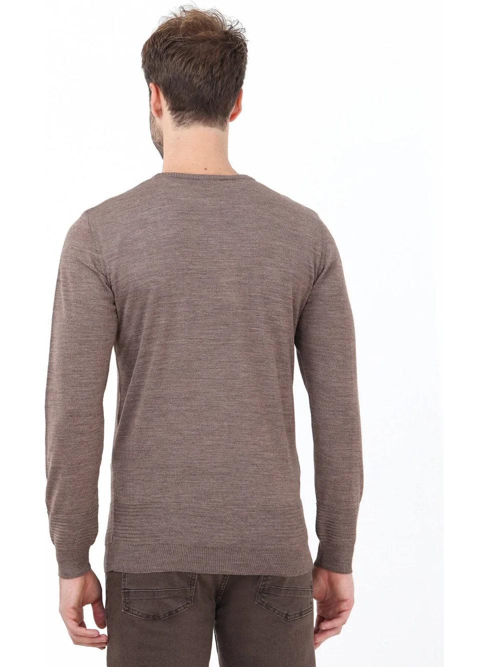 Kip Mink Crew Neck Wool Blend Sweater