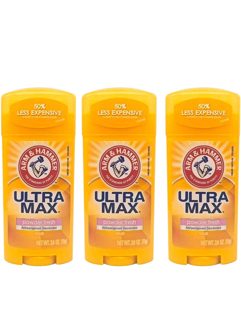 Arm & Hammer Pack Of 3 Arm And Hammer Ultra Max Powder Fresh 73 Gm  - Image 1