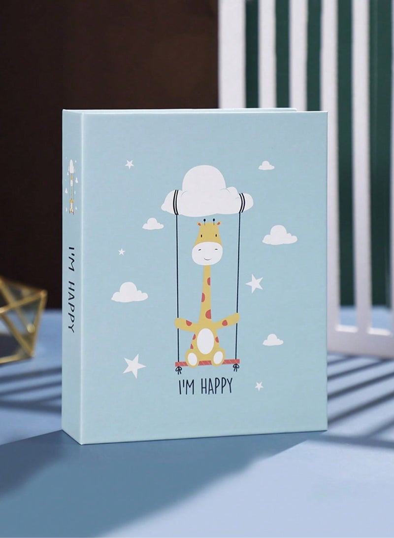 50-Page 100 Photos Memory Album, 6 inch Picture (Blue16.5x12.5x5.3cm) - Image 1