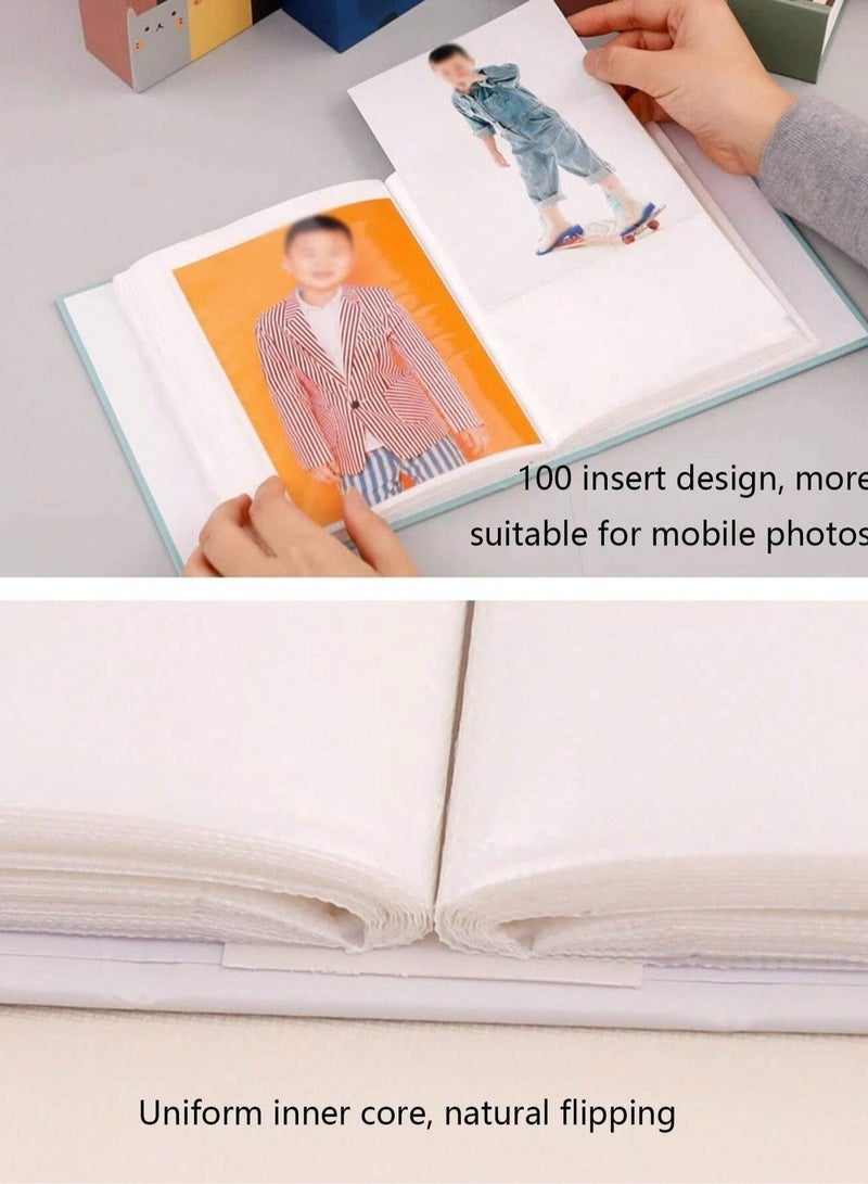 50-Page 100 Photos Memory Album, 6 inch Picture (Blue16.5x12.5x5.3cm) - Image 3