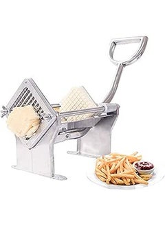 Generic GRACE KITCHEN French Fry Cutter Potato Chips Cutting Machine Slicer Fruit Vegetable Cutter 8mm/10mm12mm Stainless Steel Blades Tool Commercial Machine (Machine with 8+10+12mm blades) 