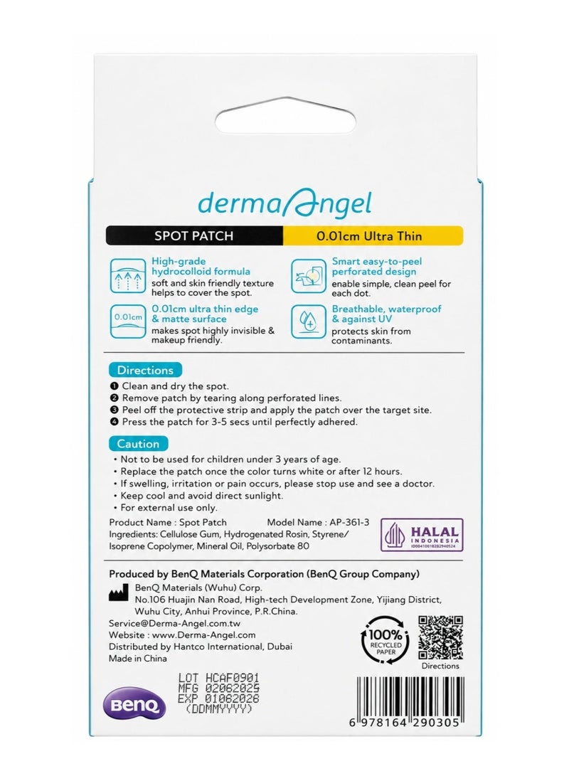 DERMA ANGEL Spot Patch Original Invisible Acne and Pimple Patches - 24 Count (10mm x 12 & 12mm x 12) - Image 2