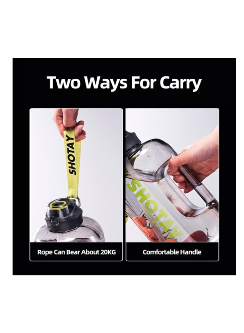 زجاجة مياه رياضية بلاستيك صحي 1500 مل ليتر / 1.5ليتر  مع علامات زمنية، قابلة لإعادة الاستخدام ومضادة للتسرب، مثالية للرجال والنساء لصالة الألعاب الرياضية و كرة القدم و الأنشطة الخارجية، المدرسة، اللياقة البدنية، و للعمل  الحليب والعصير، زجاجة ماء شفافه جيم صحية متعددة الاستخدامات للجيم والمدرسة - زجاجه ماء مضادة للتسرب - ازازة مياه شفافة مع علامات للوقت - زجاجة ماية و عصير ولبن للاطفال و للمدرسة - Image 5