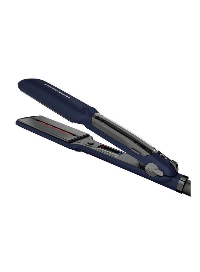 Rush Brush X6 Straightener Navy 235°C ,Steam ,Infared ,Auto Shutoff ,Wide Tourmaline Ceramic Plates - Image 3