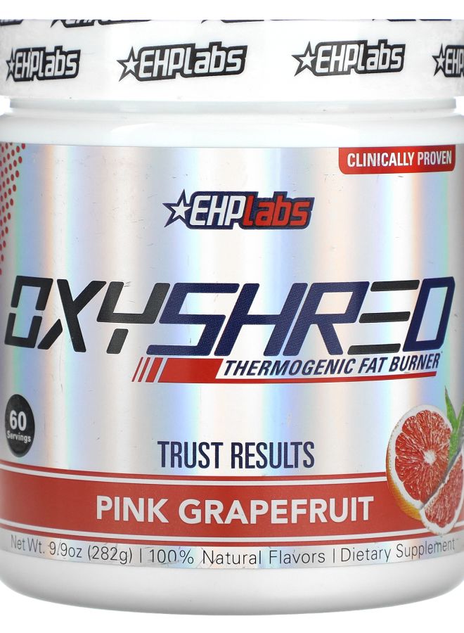 EHPLabs OxyShred Thermogenic Fat Burner Pink Grapefruit 9.9 oz (282 g)