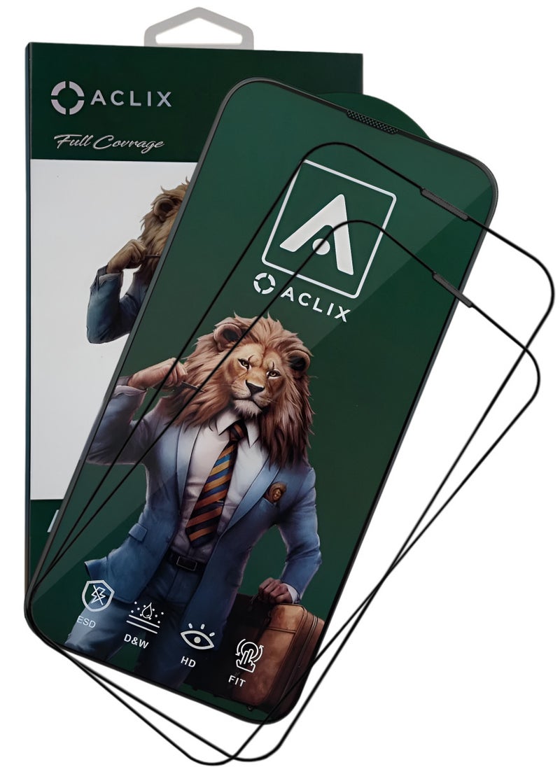 ACLIX 2 Pieces Antistatic ESD Dustproof Premium Quality High Definition Tempered Glass Screen Protector Designed For  iPhone 11 - Image 1