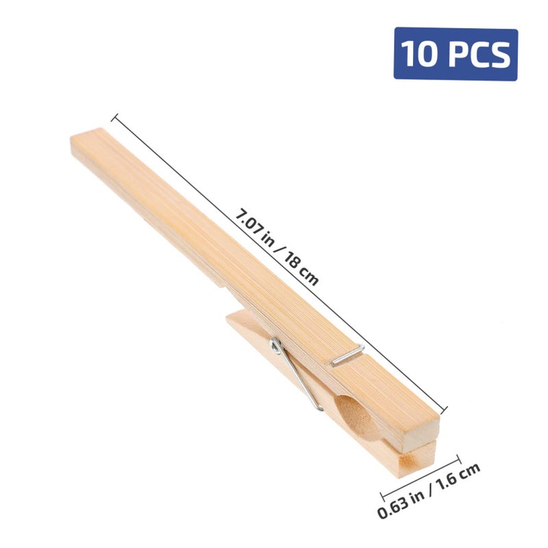10Pcs Bamboo Test Tube Clamps Adjustable Laboratory Holders for Chemical Experiments - Image 3