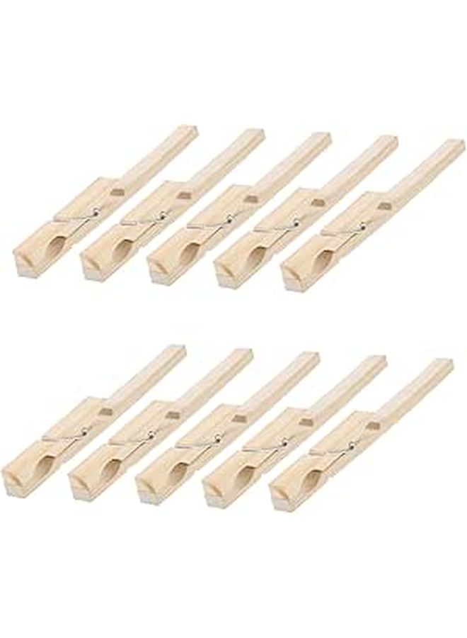 10Pcs Bamboo Test Tube Clamps Adjustable Laboratory Holders for Chemical Experiments - Image 1