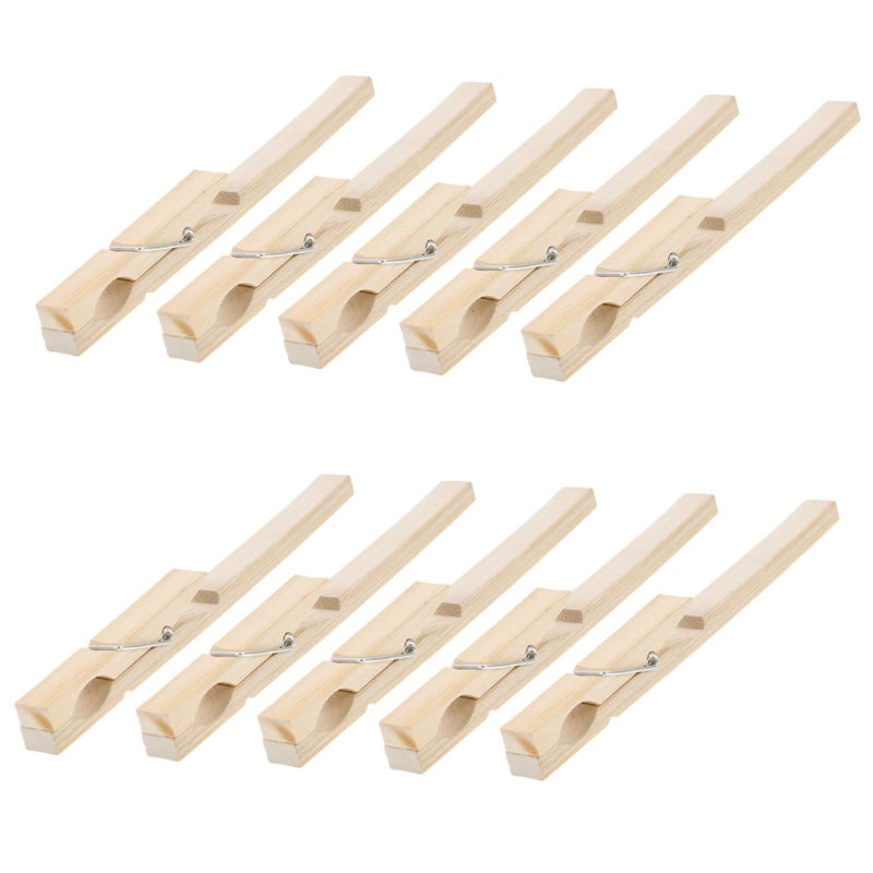 10Pcs Bamboo Test Tube Clamps Adjustable Laboratory Holders for Chemical Experiments - Image 2