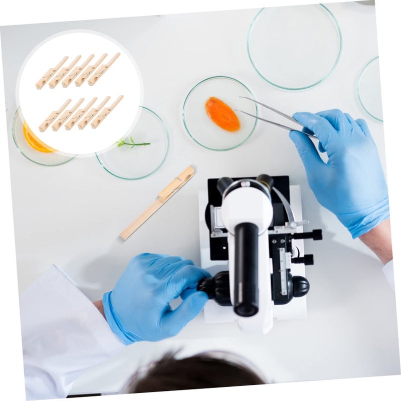 10Pcs Bamboo Test Tube Clamps Adjustable Laboratory Holders for Chemical Experiments - Image 5