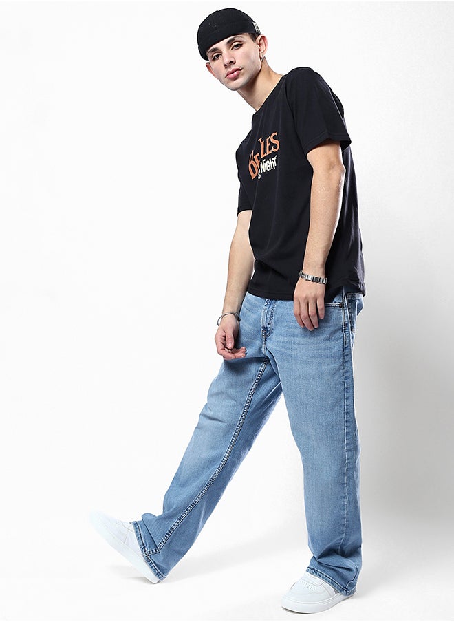 RAVIN - "The Beatles" Short Sleeves Slip on Black Tee - Image 1