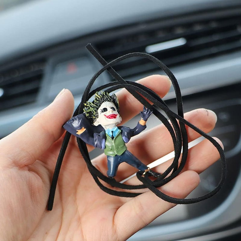 MENGSOOD Car Hanging Ornament, Buffoon Rear View Mirror Pendant Decoration, Gardening Hanging (Clown) - Image 5