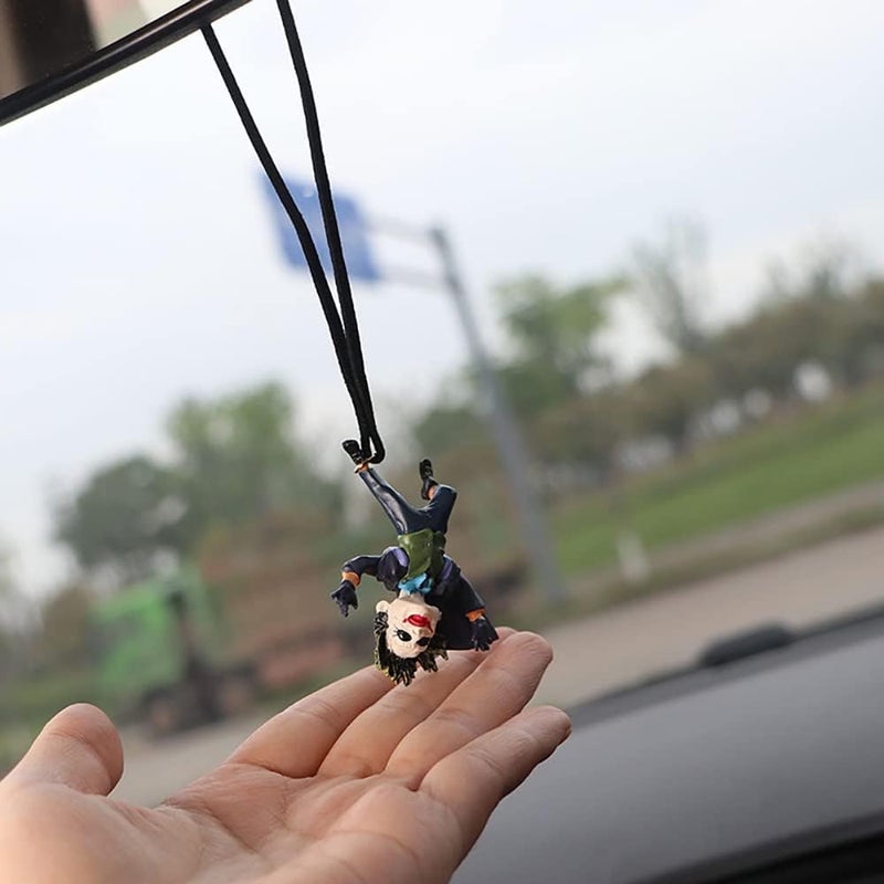 MENGSOOD Car Hanging Ornament, Buffoon Rear View Mirror Pendant Decoration, Gardening Hanging (Clown) - Image 2