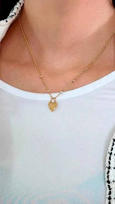 GUESS Pendent Drop Detail Long Necklace