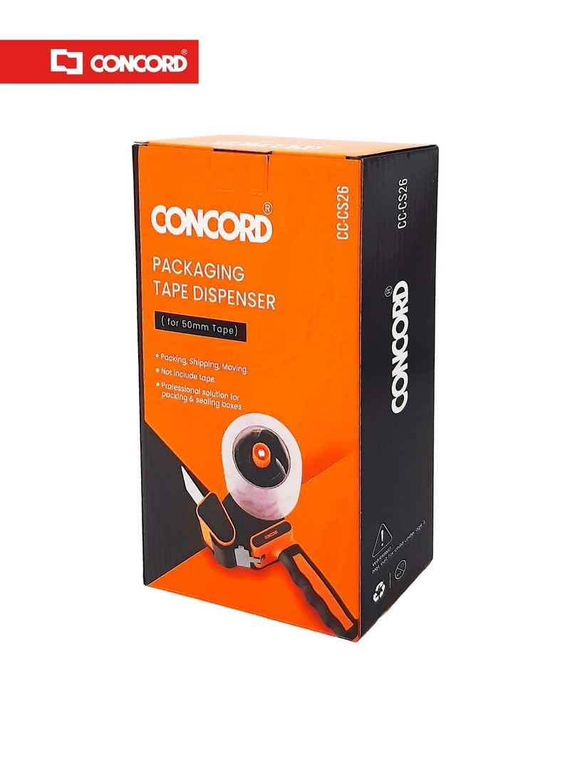 CONCORD Heavy Duty Packing Tape Dispenser 50mm, Handheld Carton Sealing Gun with Sharp Cutter - Image 3