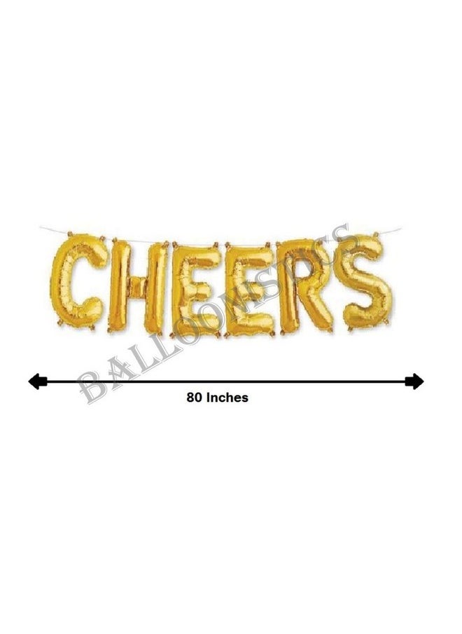 Balloonistics - Balloonistics Cheers to Fifteen Foil Balloon Combo Number 15 Foil Balloon for Birthday and Anniversary - Image 1