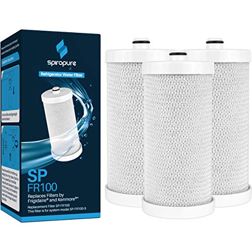 SpiroPure SP-FR100 NSF Certified Refrigerator Water Filter Replacement for WF1CB, WFCB, R-9910, 9910, 9913, NGRG-2000, RG-100, RC-200, RF-200, 46-9910, 46-9913, 240394501 (3 Pack) - Image 1