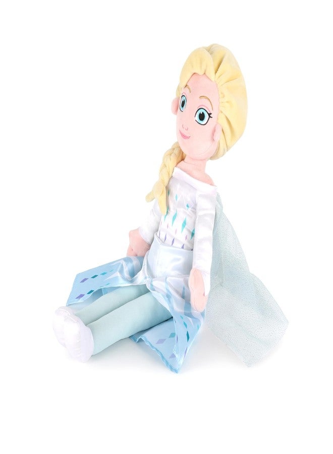 Jay Franco Kids Plush Pillow Buddy - 21 Inches Ultra-Soft Stuffed Plushie & Cozy Pillow, Official Licensed Product, Blue - Princess Elsa - Image 4
