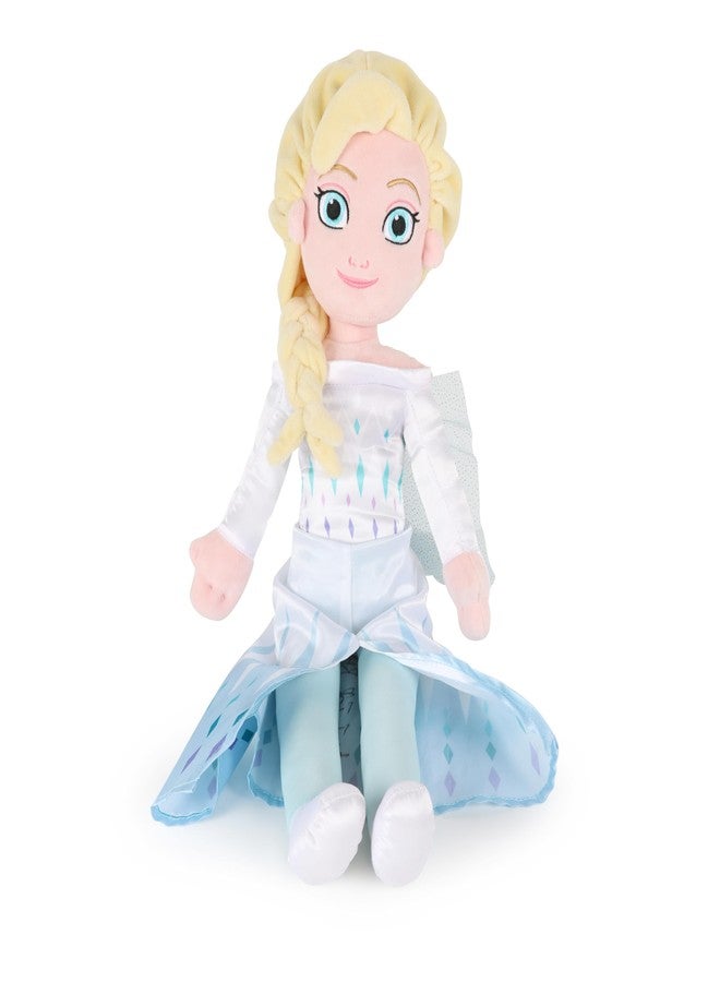 Jay Franco Kids Plush Pillow Buddy - 21 Inches Ultra-Soft Stuffed Plushie & Cozy Pillow, Official Licensed Product, Blue - Princess Elsa - Image 2