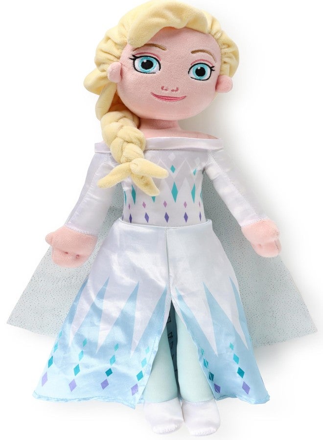 Jay Franco Kids Plush Pillow Buddy - 21 Inches Ultra-Soft Stuffed Plushie & Cozy Pillow, Official Licensed Product, Blue - Princess Elsa - Image 1