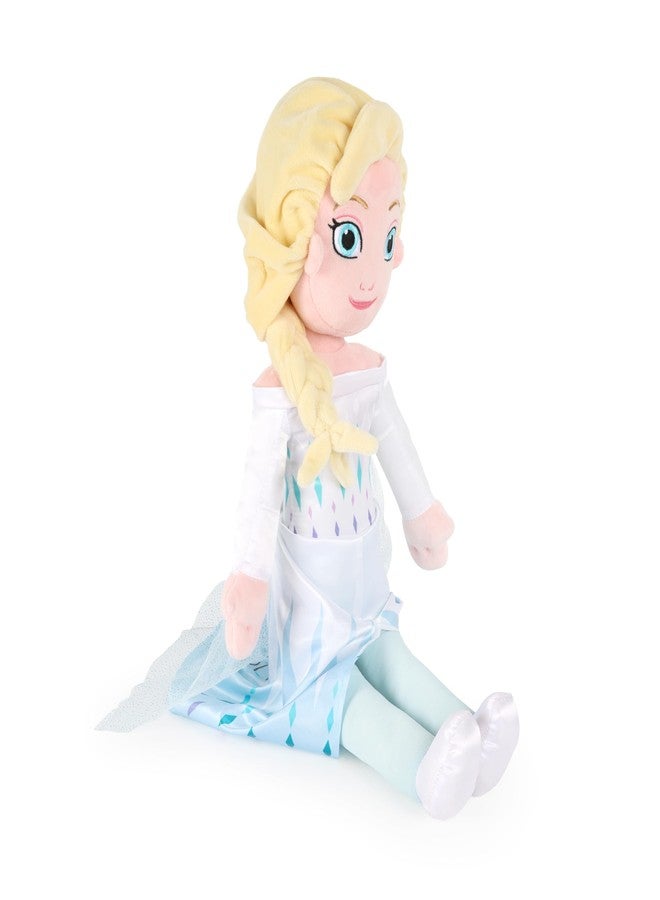 Jay Franco Kids Plush Pillow Buddy - 21 Inches Ultra-Soft Stuffed Plushie & Cozy Pillow, Official Licensed Product, Blue - Princess Elsa - Image 3
